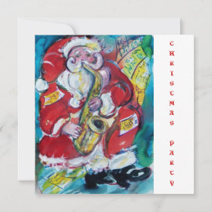 INVITACIÓN SANTA & SAX, FIESTA DE NAVIDAD