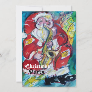 INVITACIÓN SANTA & SAX, FIESTA DE NAVIDAD