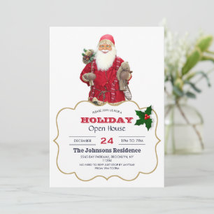 Invitación Santa sonriente
