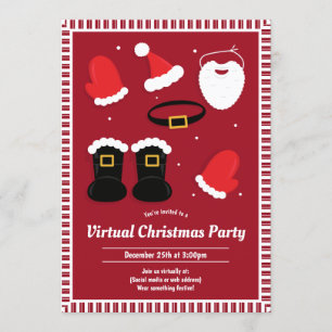 Invitación Santa Suit muestra al Fiesta de Navidades virtuale