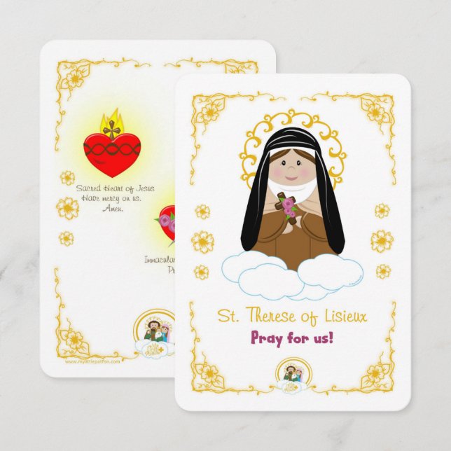 Invitación Santa Teresa de Lisieux (Anverso / Reverso)