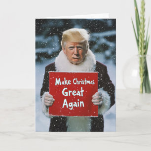 Invitación Santa Trump: "Haz grandes a los Navidades de nuevo