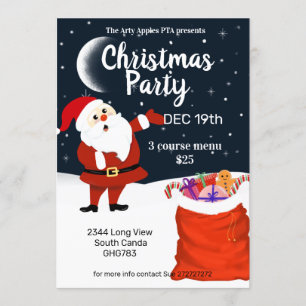 Invitación Santa venga y vea el mercado de navidades de sanat