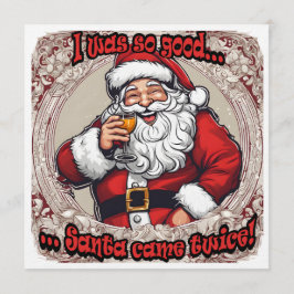 Invitación ¡Santa vino dos veces!