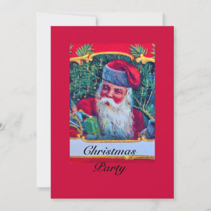 INVITACIÓN SANTA VINTAGE NAVIDAD FIESTA 1