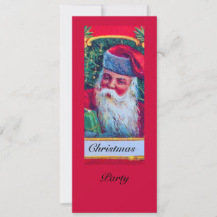 INVITACIÓN SANTA VINTAGE NAVIDAD FIESTA 1