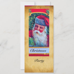 INVITACIÓN SANTA VINTAGE NAVIDAD FIESTA 1