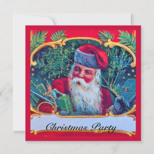 INVITACIÓN SANTA VINTAGE NAVIDAD FIESTA 1