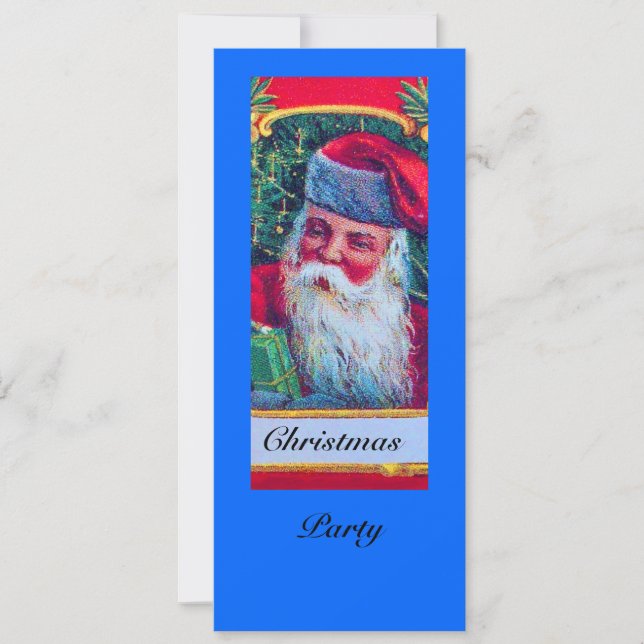 INVITACIÓN SANTA VINTAGE NAVIDAD FIESTA 1 (Anverso)