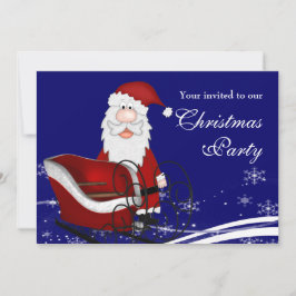 Invitación Santa y su Fiesta de Navidades de Sleigh