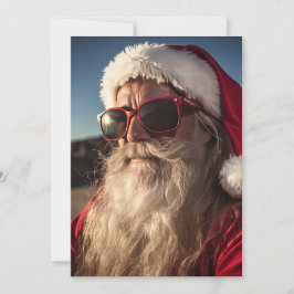 Invitación Santa y sus Ray-Bans - ¡Cásate con Navidades!