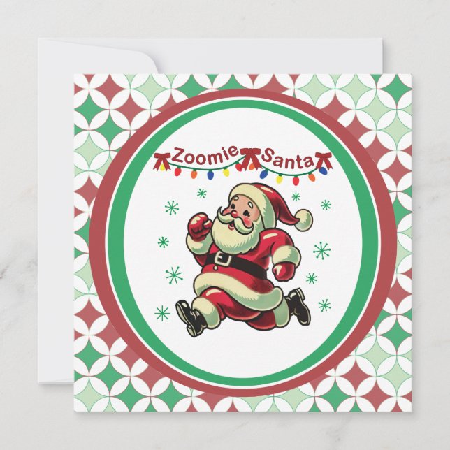 Invitación Santa Zoomie Navidad (Anverso)