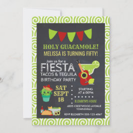 Invitación Santísima Guacamole Tacos & Tequila Partido de Cum