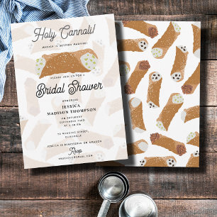 Invitación Santo Cannoli Divertido Despedida de Soltera Itali