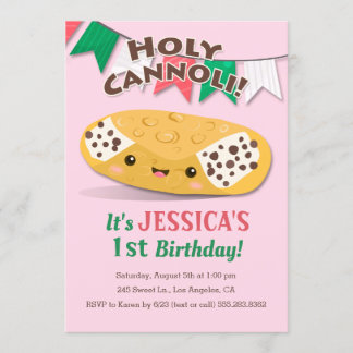 Invitación ¡Santo Cannoli! Partido de Cumpleaños del Chica Cu