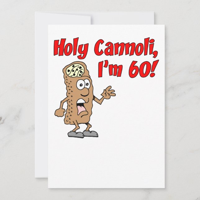 Invitación Santo Cannoli, tengo 60 años (Anverso)