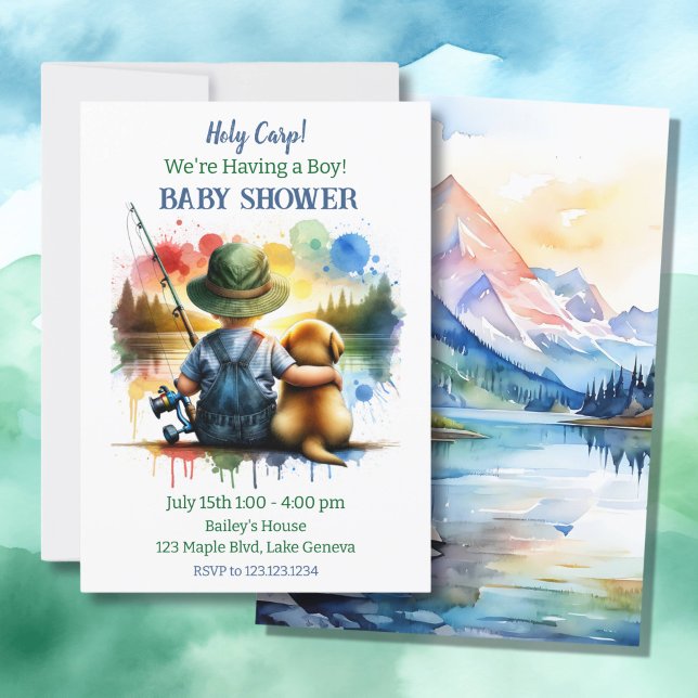 Invitación ¡Santo Carpa! Tenemos un Boy Baby Shower (Subido por el creador)