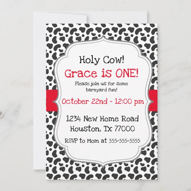 Invitación Santo Dios, soy el primer cumpleaños (Anverso)