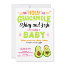 Santo Guacamole Aguacate Baby Shower Fiesta