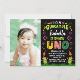 Invitación Santo Guacamole Fiesta avocado 1ª foto de cumpleañ