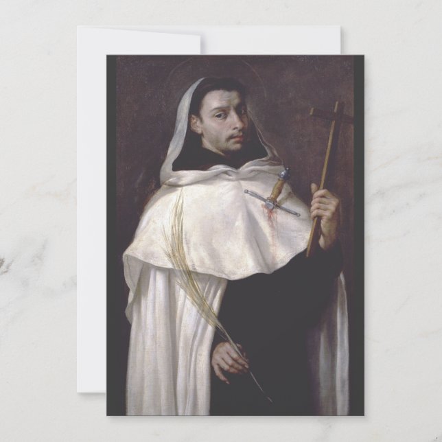 Invitación Santo Mártir Angelus de Jerusalén (Anverso)