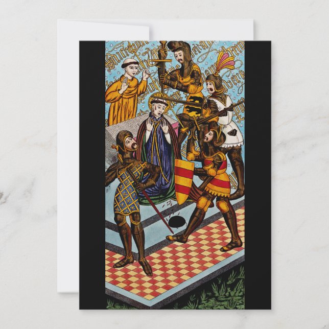Invitación Santo Tomás de Canterbury El Arzobispo Valiente (Anverso)