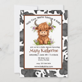 Invitación Santo Vaca estamos teniendo un bebé