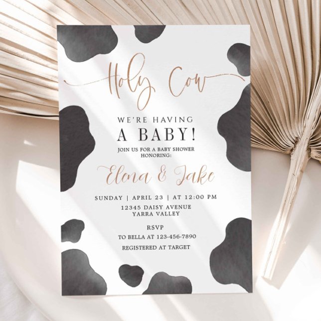 Invitación Santo Vaca Estamos teniendo un bebé, Baby Shower d (Subido por el creador)