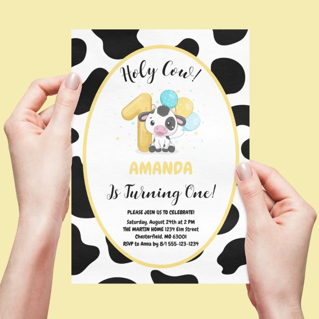 Invitación Santo Vaca, soy Fiesta de un día de nacimiento de  (Subido por el creador)