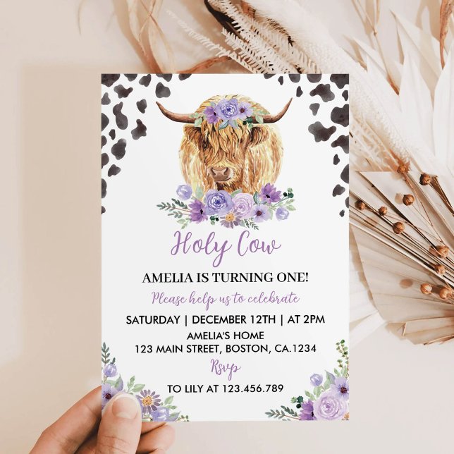 Invitación Santo Vaca, soy un Chica invitando a primer cumple (Subido por el creador)