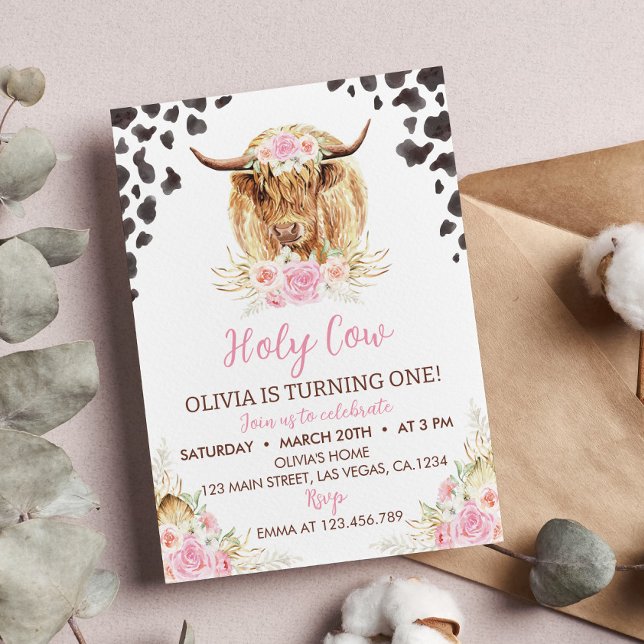 Invitación Santo Vaca, soy un Chica invitando a primer cumple (Subido por el creador)