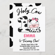 Santo Vaca Soy un Chica primer Fiesta de cumpleaño