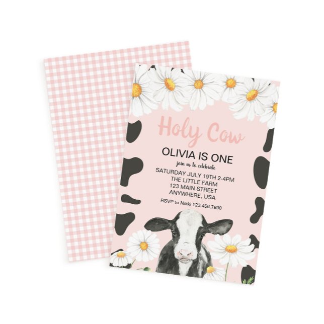 Invitación Santo Vaca Soy una invitada de cumpleaños de Gingh (Subido por el creador)