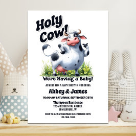 Invitación Santo Vaca tenemos un Baby Shower