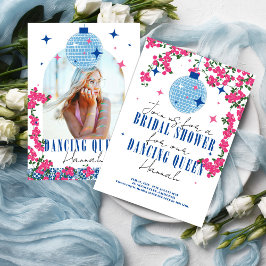 Invitación Santorini Ducha de novias Musical Bougainvillea