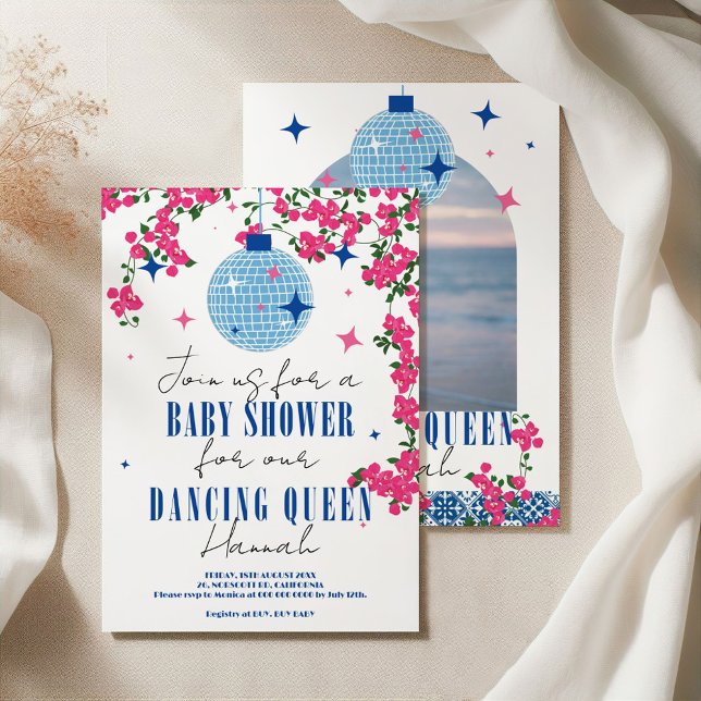 Invitación Santorini Mamma Mia Bougainvillea (Subido por el creador)