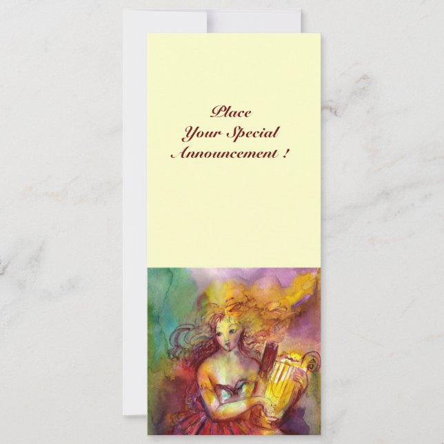 Invitación SAPHO, rojo brillante amarillo verde (Anverso)