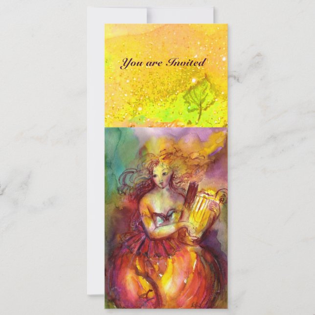 Invitación SAPPHO, DANZA, MÚSICA Y POESÍA, CACHAS DE Oro (Anverso)