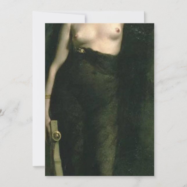 Invitación Sappho Por Charles Auguste Mengin (Anverso)