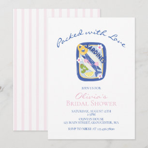 Invitación Sardinas Empacadas con Amor Despedida de Soltera