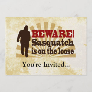 Invitación Sasquatch en la Loose