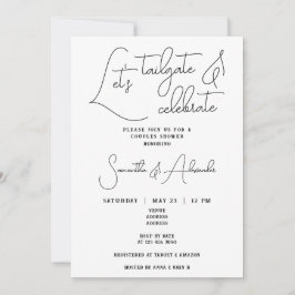 Invitación Sastgate y celebremos la ducha de las parejas Boda