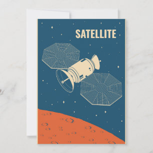 Invitación Satélite espacial