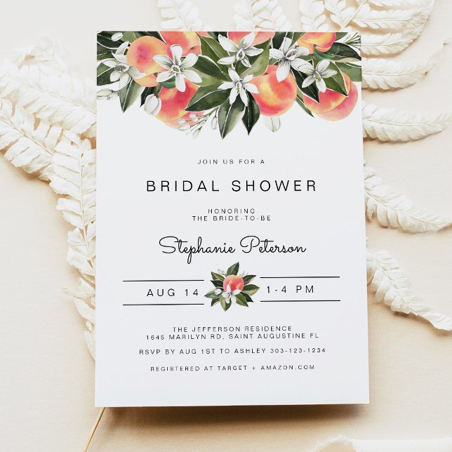 Invitación Savannah - Despedida de soltera con flores de melo (Subido por el creador)