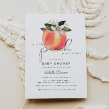 Savannah - Un poco de melocotón Baby Shower Peache