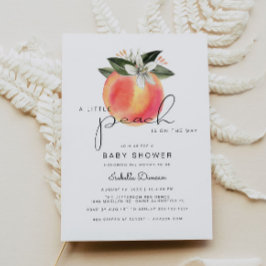 Invitación Savannah - Un poco de melocotón Baby Shower Peache