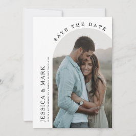 Invitación Save the Date Arch Photo Boda