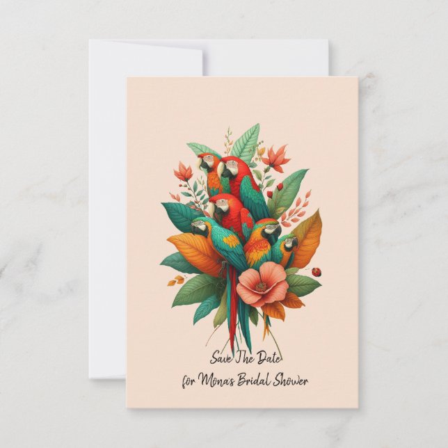 Invitación Save the Date Bridal Shower (Anverso)