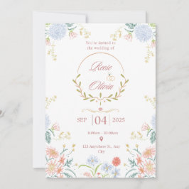 Invitación Save The Date Modern Minimal Wedding Design