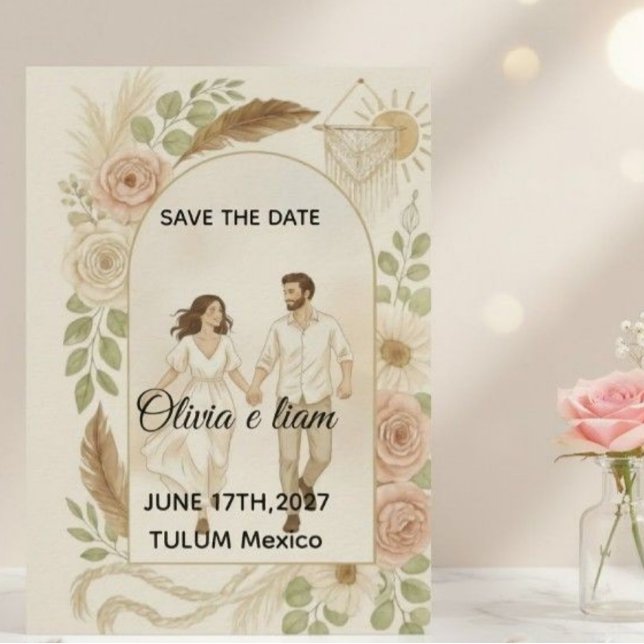 Invitación Save the Date: Olivia & Liam (Subido por el creador)